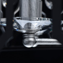 Lampa wisząca duża, czarno-srebrna z kryształami Alghero MW-LIGHT Loft 285011908