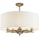 Lampa wisząca duży kremowy abażur na 5 żarówek Anna Maytoni Classic H007PL-05G