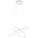 Lampa wisząca dwa białe okręgi LED Nola Maytoni MOD877PL-L62W