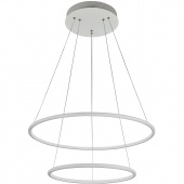 Lampa wisząca dwa białe okręgi LED Nola Maytoni MOD877PL-L62W