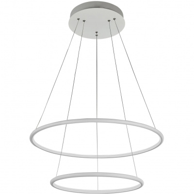 Lampa wisząca dwa białe okręgi LED Nola Maytoni MOD877PL-L62W