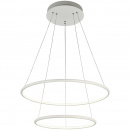 Lampa wisząca dwa białe okręgi LED Nola Maytoni MOD877PL-L62W
