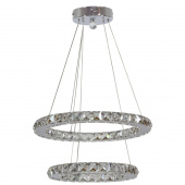 Lampa wisząca dwa okręgi kryształowe LED Lords Candellux 31-32515
