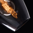 Lampa wisząca fioletowy klosz na stalowej lince RegenBogen Megapolis 606010701