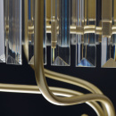 Lampa wisząca glamour złota Adele MW-LIGHT Crystal 373014806