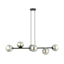 Lampa wisząca grafiowe kule ROSSI 6 BL GRAFIT Emibig 875/6