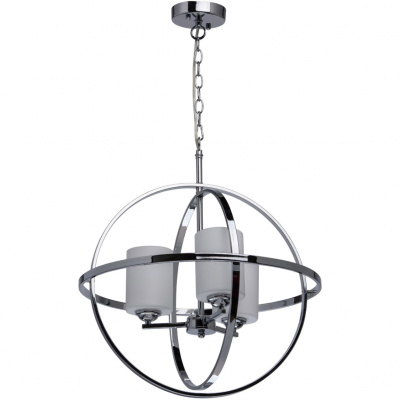 Lampa wisząca industrial chromowana kula na 3 żarówki MW-LIGHT Loft 285010303