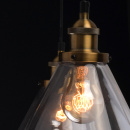 Lampa wisząca industrialna - pająk - mosiężne, szklane klosze MW-LIGHT Loft 392017805