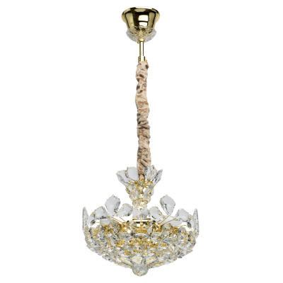 Lampa wisząca jak kryształowy kwiat, złote wykończenie MW-LIGHT Crystal 345011903