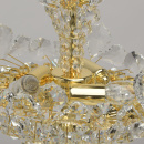 Lampa wisząca jak kryształowy kwiat, złote wykończenie MW-LIGHT Crystal 345011903