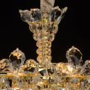 Lampa wisząca jak kryształowy kwiat, złote wykończenie MW-LIGHT Crystal 345011903