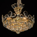 Lampa wisząca jak kryształowy kwiat, złote wykończenie MW-LIGHT Crystal 345011903