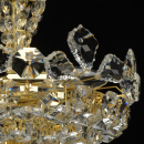 Lampa wisząca jak kryształowy kwiat, złote wykończenie MW-LIGHT Crystal 345011903