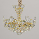 Lampa wisząca jak kryształowy kwiat, złote wykończenie MW-LIGHT Crystal 345011903