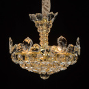 Lampa wisząca jak kryształowy kwiat, złote wykończenie MW-LIGHT Crystal 345011903