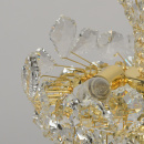 Lampa wisząca jak kryształowy kwiat, złote wykończenie MW-LIGHT Crystal 345011903