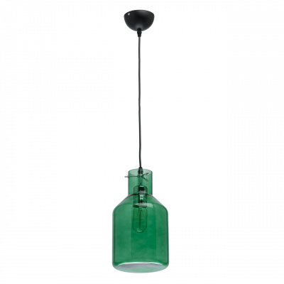Lampa wisząca klosz w kształcie zielonej butelki MW-LIGHT Megapolis 720010501