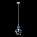 Lampa wisząca klosz z błękitnego szkła Eustoma Maytoni Modern MOD238-PL-01-BL