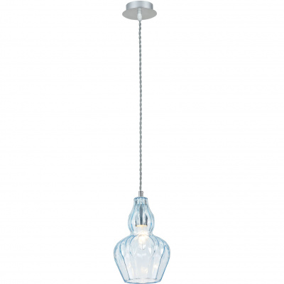Lampa wisząca klosz z błękitnego szkła Eustoma Maytoni Modern MOD238-PL-01-BL