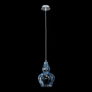 Lampa wisząca klosz z błękitnego szkła Eustoma Maytoni Modern MOD238-PL-01-BL