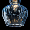 Lampa wisząca klosz z błękitnego szkła Eustoma Maytoni Modern MOD238-PL-01-BL