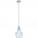 Lampa wisząca klosz z błękitnego szkła Eustoma Maytoni Modern MOD238-PL-01-BL