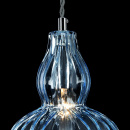 Lampa wisząca klosz z błękitnego szkła Eustoma Maytoni Modern MOD238-PL-01-BL