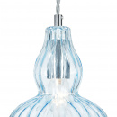 Lampa wisząca klosz z błękitnego szkła Eustoma Maytoni Modern MOD238-PL-01-BL