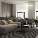 Lampa wisząca krótkie rury LED Axis Maytoni MOD106PL-L28G3K