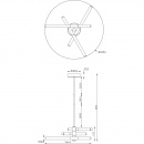 Lampa wisząca krótkie rury LED Axis Maytoni MOD106PL-L28G3K