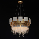 Lampa wisząca kryształki Swarovski Carmen CHIARO Crystal złoto-biała 394010808