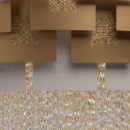 Lampa wisząca kryształki Swarovski Carmen CHIARO Crystal złoto-biała 394010808