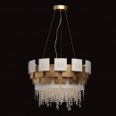 Lampa wisząca kryształki Swarovski Carmen CHIARO Crystal złoto-biała 394010808