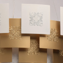 Lampa wisząca kryształki Swarovski Carmen CHIARO Crystal złoto-biała 394010808