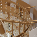 Lampa wisząca kryształki Swarovski Carmen CHIARO Crystal złoto-biała 394010808