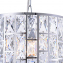 Lampa wisząca kryształowe płytki w chromowanej ramie Gelid Maytoni Modern MOD184-PL-01-CH