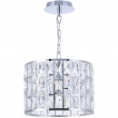 Lampa wisząca kryształowe płytki w chromowanej ramie Gelid Maytoni Modern MOD184-PL-01-CH