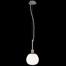 Lampa wisząca kula na niklowanej podstawie Erich Maytoni Modern MOD221-PL-01-N