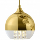 Lampa wisząca kule złoto-transparentne z kryształami Fermi Maytoni P140-PL-170-5-G
