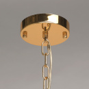 Lampa wisząca kwadratowa w stylu klasyczny, złota, kryształy MW-LIGHT Neoclassic 121010916