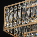 Lampa wisząca kwadratowa w stylu klasyczny, złota, kryształy MW-LIGHT Neoclassic 121010916