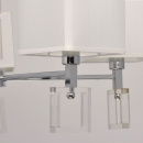 Lampa wisząca kwadratowe, białe klosze, chromowana podstawa MW-LIGHT Megapolis 101012405