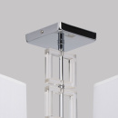 Lampa wisząca kwadratowe, białe klosze, chromowana podstawa MW-LIGHT Megapolis 101012405