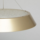Lampa wisząca LED o kształcie pierścienia, matowe złoto, teksturowane wnętrze 703010801