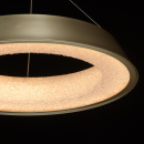 Lampa wisząca LED o kształcie pierścienia, matowe złoto, teksturowane wnętrze 703010801