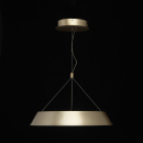 Lampa wisząca LED o kształcie pierścienia, matowe złoto, teksturowane wnętrze 703010801