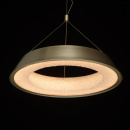 Lampa wisząca LED o kształcie pierścienia, matowe złoto, teksturowane wnętrze 703010801