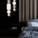 Lampa wisząca LED z dmuchanego szkła Collar Maytoni Modern P069PL-L35CH3K