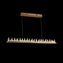 Lampa wisząca listwa LED z kryształowymi lodowcami Gletscher Maytoni Classic H186-PL-01-53W-BS