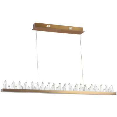 Lampa wisząca listwa LED z kryształowymi lodowcami Gletscher Maytoni Classic H186-PL-01-53W-BS